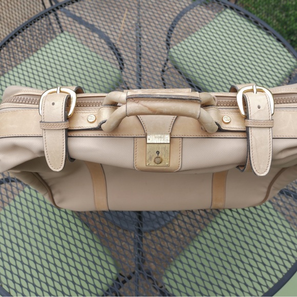 Gucci Vintage 1980s tan beige travel bag - Picture 7 of 16